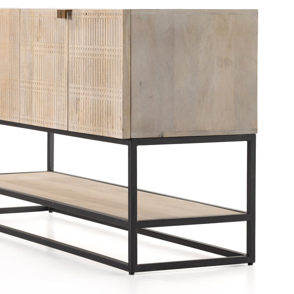 Kelby Small Media Console In Light Wash