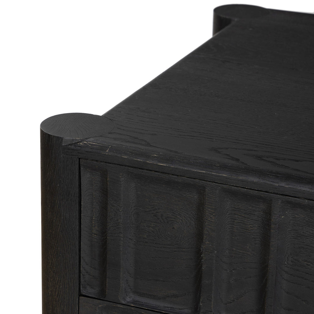 Ezri Desk - Carved Black Oak