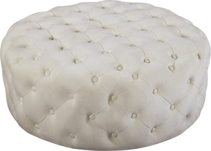 Percy Ottoman/Bench In Cream Velvet