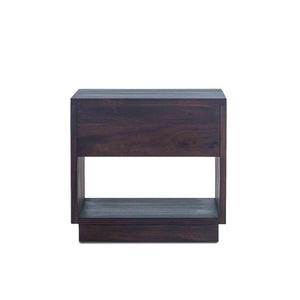 San Marino 24-Inch Acacia Wood Live Edge Night Chest in Raw Walnut Finish