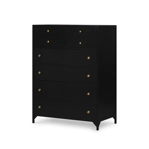 Belmont 8 Drawer Tall Dresser In Black