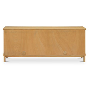 Moe's Seymour Sideboard Natural Oak & Rattan