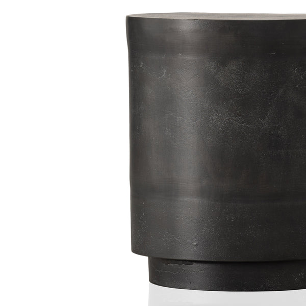 Javi Outdoor End Table In Aged Grey