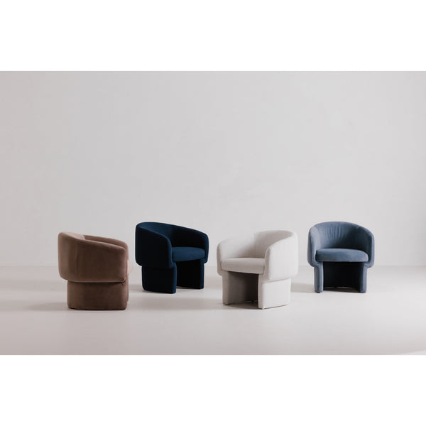 Moe's Franco Chair in Dark Indigo