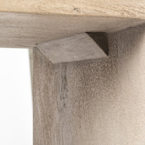 Aida 30" Seat Height Light Gray Wood Bar Stool
