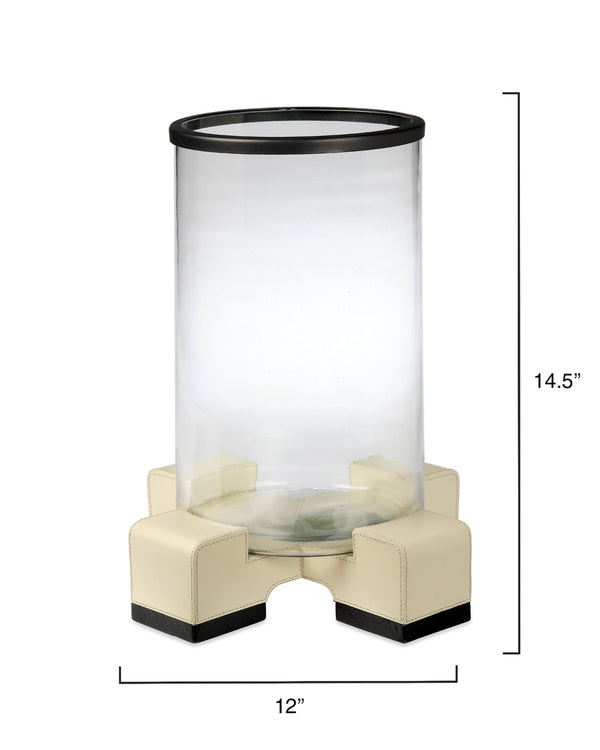 Vector Leather and Glass Hurricane, Ivory