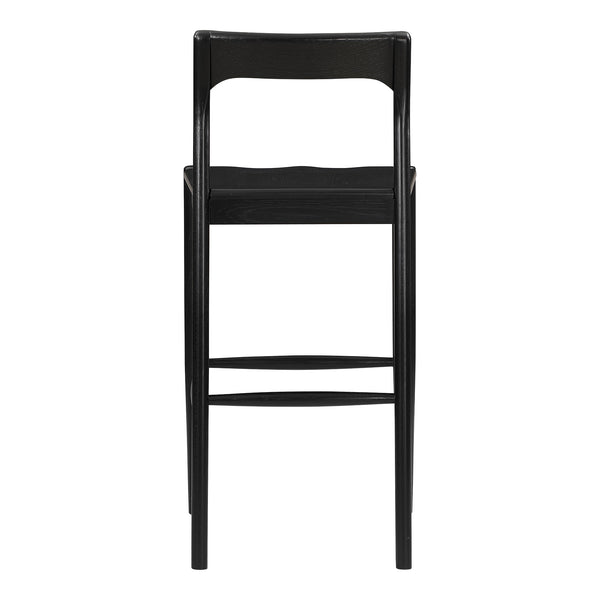 Moe's Owing Blackened Oak Barstool