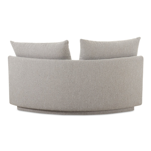 Moe's Rosello Corner Chair in Light Grey