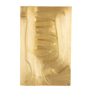 Cladded Brass Wall Art, "Fire" #4 (sold as is)