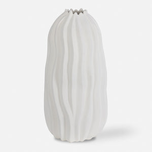 Merritt White Floor Vase