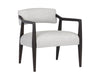 KEAGAN LOUNGE CHAIR - SALOON LIGHT GREY LEATHER