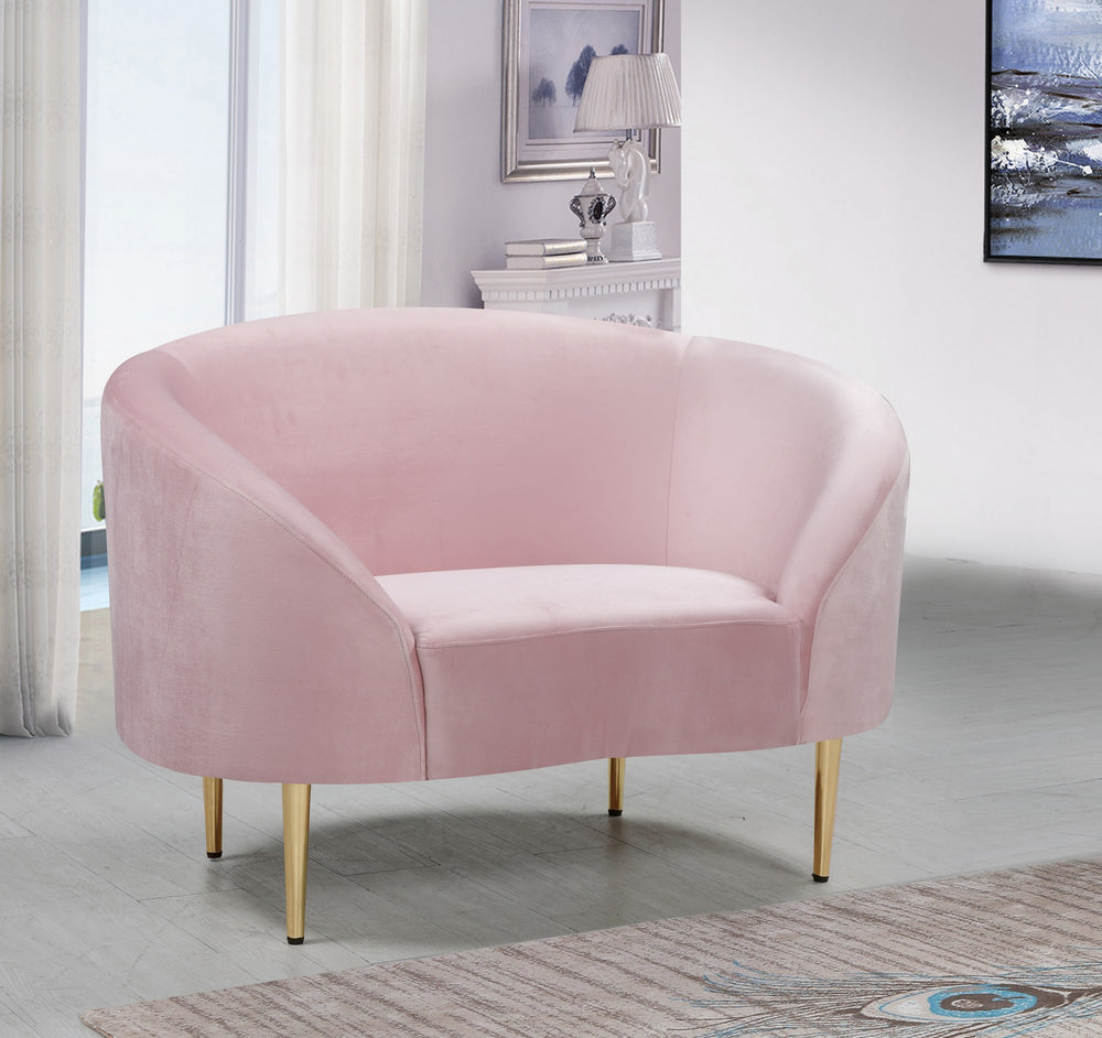 Bradford Chair In Pink Velvet
