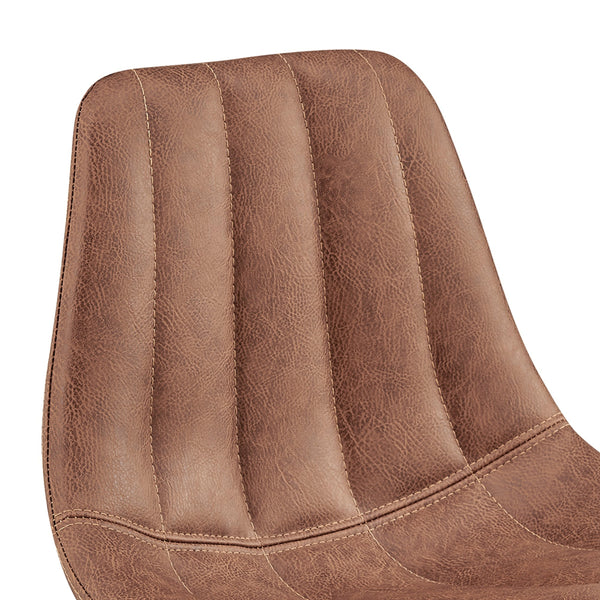 Robert KD PU Counter Stool, Umber Brown