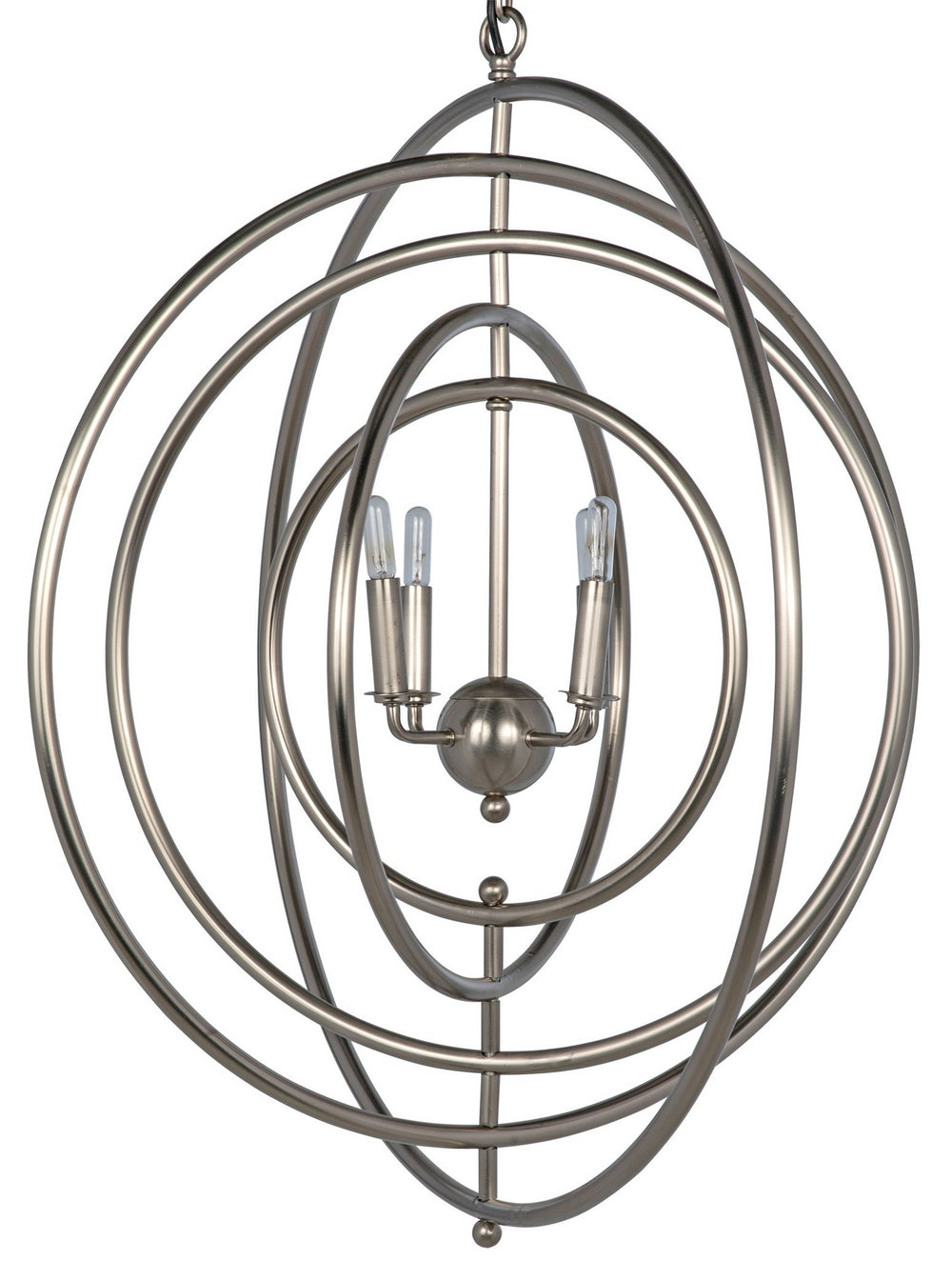 Brooks Pendant, Metal with Antique Silver Finish