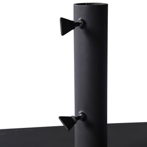 Baska Outdoor Umbrella Stand - Black Stainless Steel