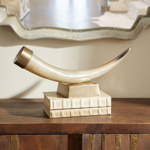 Valhalla Sculpture in Natural and Antique Brass