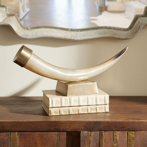 Valhalla Sculpture in Natural and Antique Brass