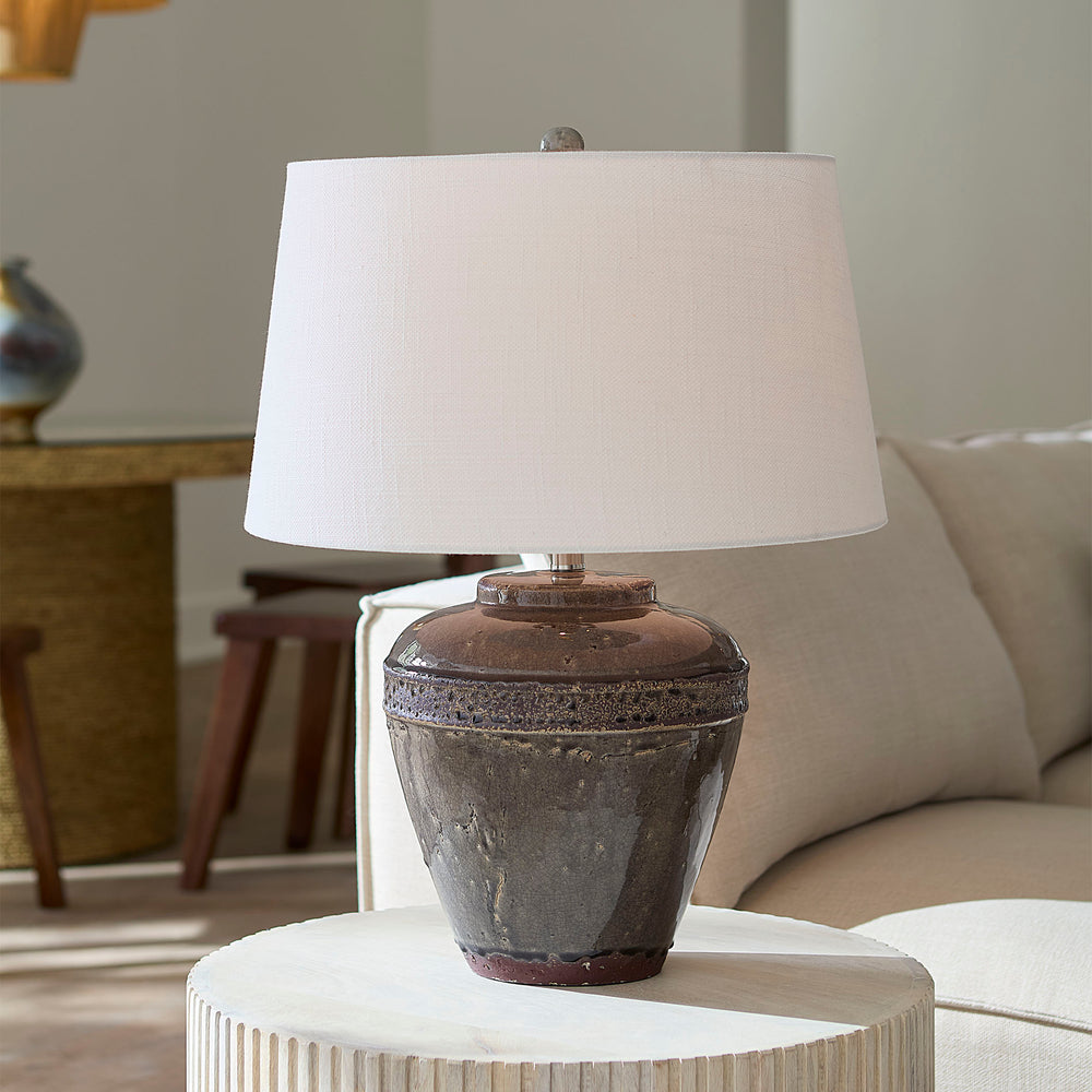 Avondale Ceramic Table Lamp with Linen Shade