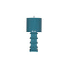 PAGODA LAMP LARGE W. METAL SHADE TURQUOISE