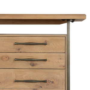 Lauren Desk In Natural Oak Solid