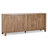 Orlando Solid Wood 4Dr Buffet with Oak Veneer