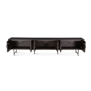 Verbania 98" Plasma Cabinet, Matte Black