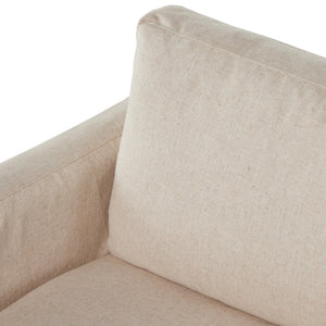 Hampton Slipcover Sofa In 93" In Evere Oatmeal