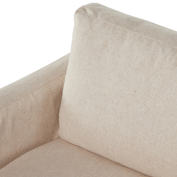 Hampton Slipcover Sofa In 93" In Evere Oatmeal