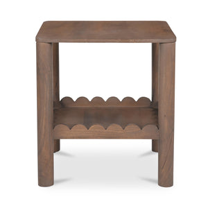 Wiley Side Table in Vintage Brown Finish