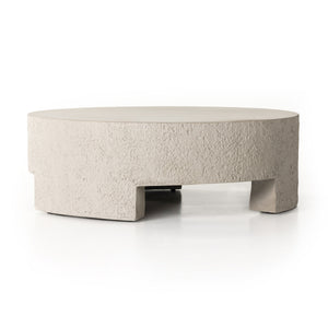 Kember Outdoor Coffee Table In Blanc White