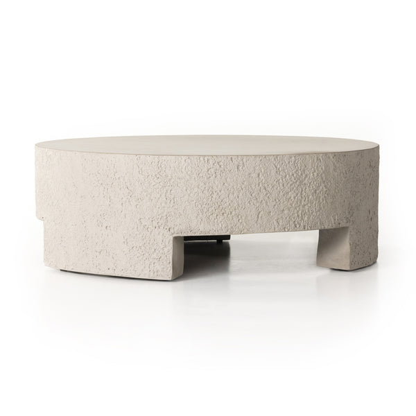 Kember Outdoor Coffee Table In Blanc White