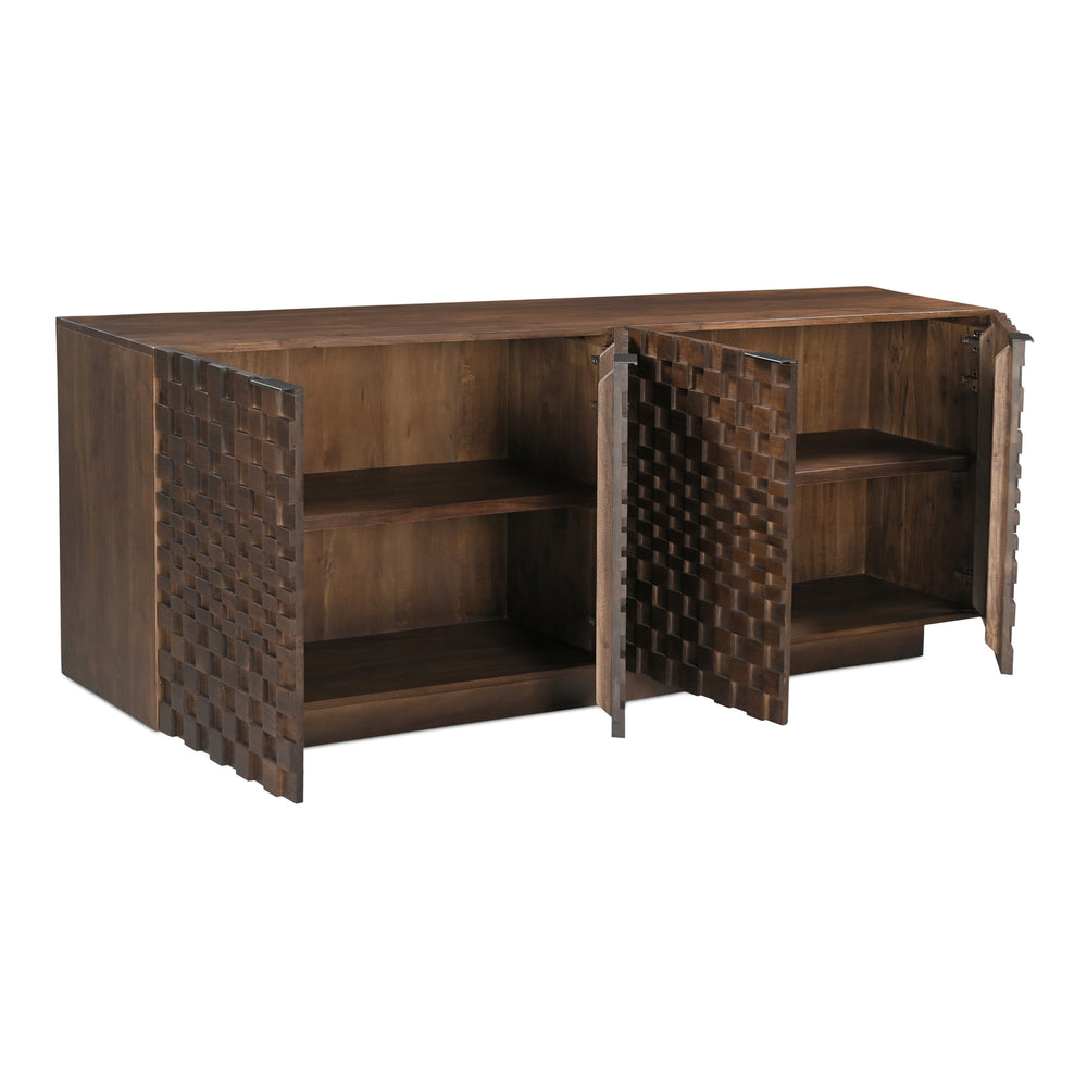 Moe's Easton Sideboard Brown with Textured Design
