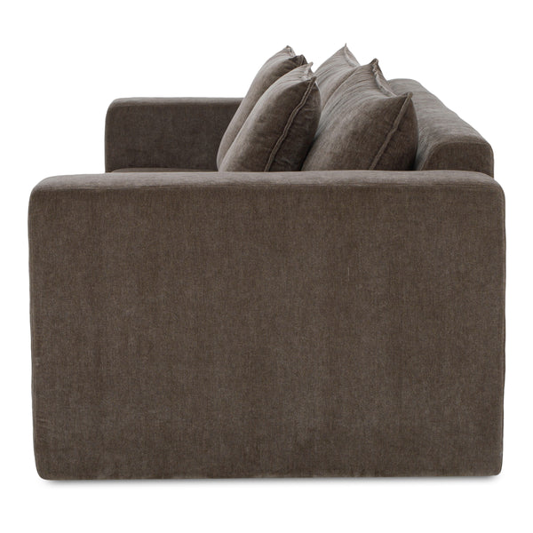 Moe's Kiran Sleeper Sofa in Warm Charcoal Velvet