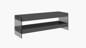 Reese Mini TV Base in Grey High Gloss