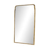 Loire Floor Mirror In Antiqued Gold Leaf