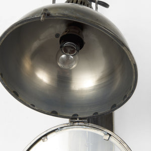 Tazb 13L x 11W x 62H Gold Metal Conical Shade Wall Sconce