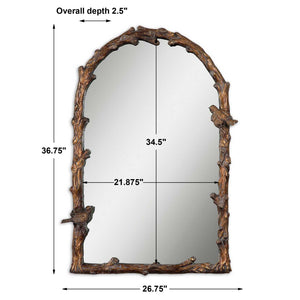 Paza Antique Gold Arch Mirror