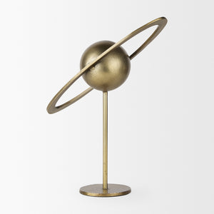 Atlas 15.0L x 7.0W x 16.0H Gold Metal Solar System Ornament