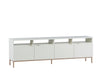 Ambrose Modular Media Stand - Champagne Gold - Cream