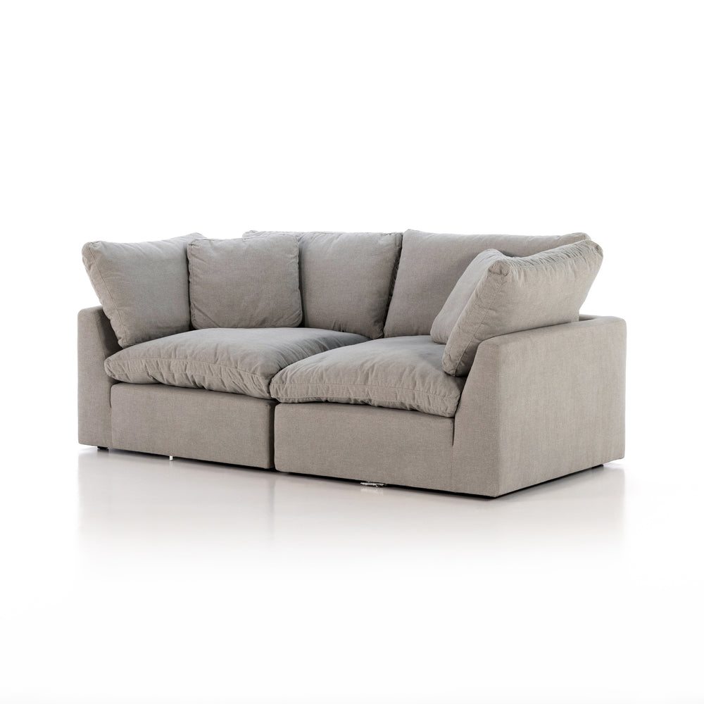 Stevie 2 Pc Sectional Sofa In Dstn Flannel
