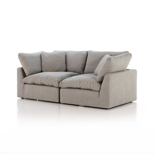 Stevie 2 Pc Sectional Sofa In Dstn Flannel
