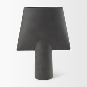Rylee 13.0H Dark Brown Ceramic Vase
