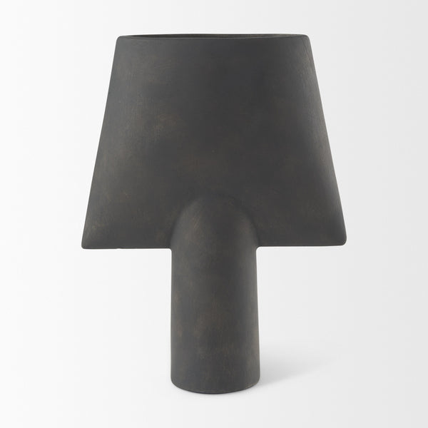 Rylee 13.0H Dark Brown Ceramic Vase
