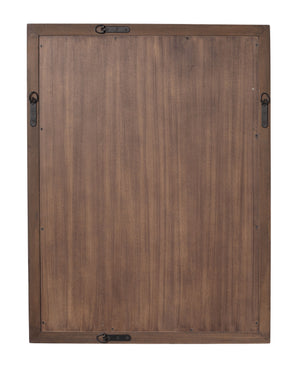 Chandler Rectangle Wood Wall Mirror, Charcoal
