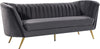 Josefina Sofa In Grey Velvet