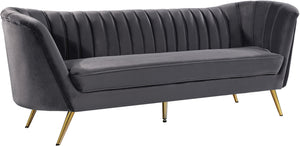 Josefina Sofa In Grey Velvet
