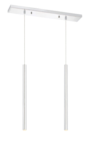Forest 2 Light Island/Billiard in Chrome Finish