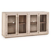 Bradley Solid Wood 4Dr Cabinet in Coastal White
