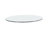 GLASS DINING TABLE TOP - ROUND - CLEAR - 59"
