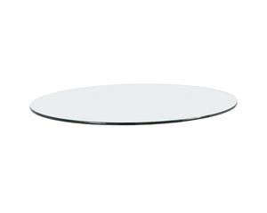 GLASS DINING TABLE TOP - ROUND - CLEAR - 59"